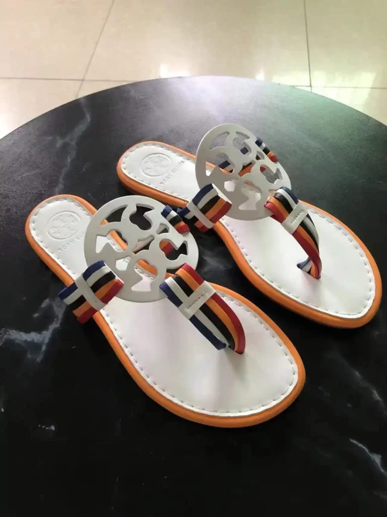 Rainbow Replica Tory Burch Miller Mignon Sandal In White